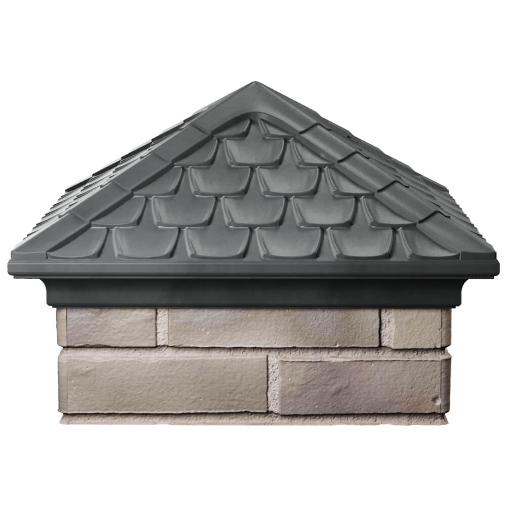 Колпак Zking Эльбрус Серый на столб 1.5х1.5 кирпича (385х385мм) Томск фото