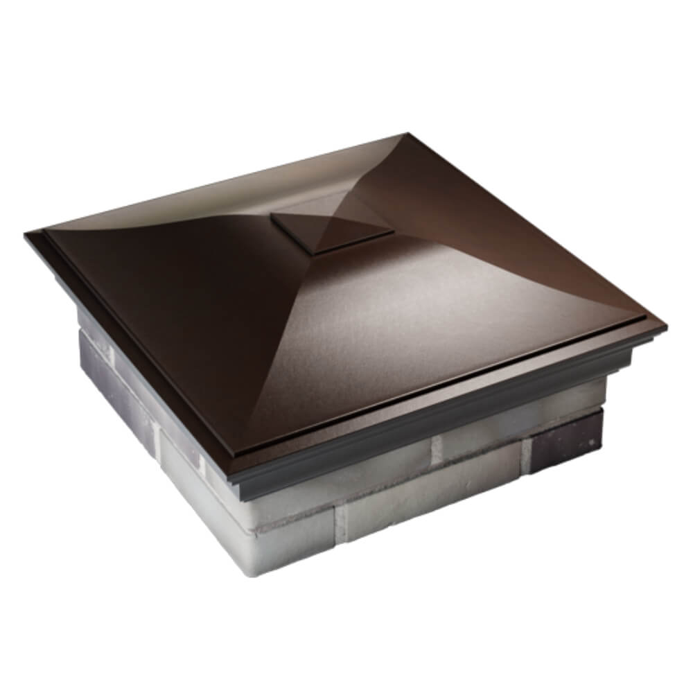 Колпак Zking Монблан Коричневый на столб 2х2 кирпича (515х515мм) Томск фото