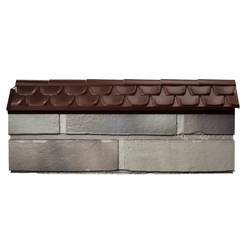 Парапет Zking Эльбрус Коричневый с посадкой на 0.5 кирпича (130мм) в Томске фото