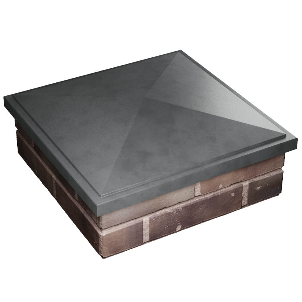 Колпак Zking БонаМоно Серый на столб 2х2 кирпича (515х515, 530х530мм) в Томске фото