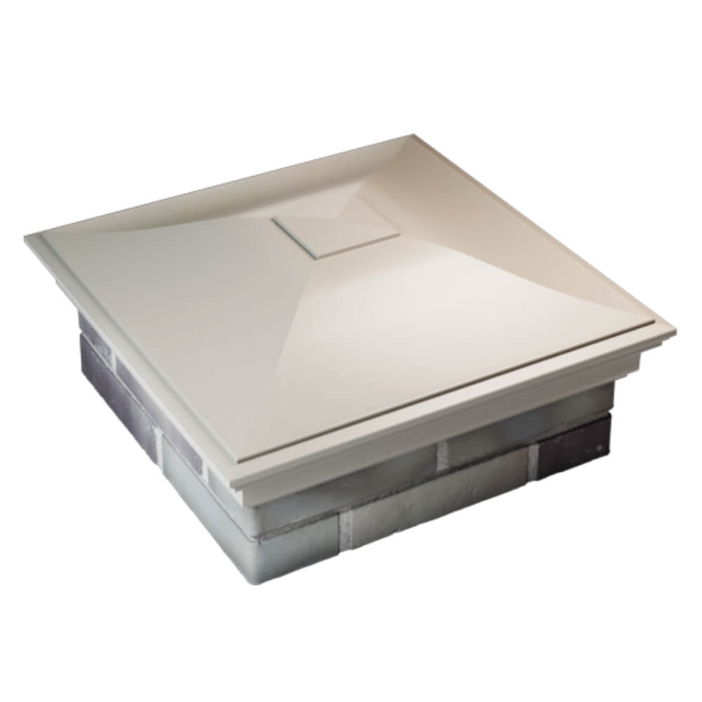 Колпак Zking Монблан Бежевый на столб 2х2 кирпича (515х515мм) Томск фото