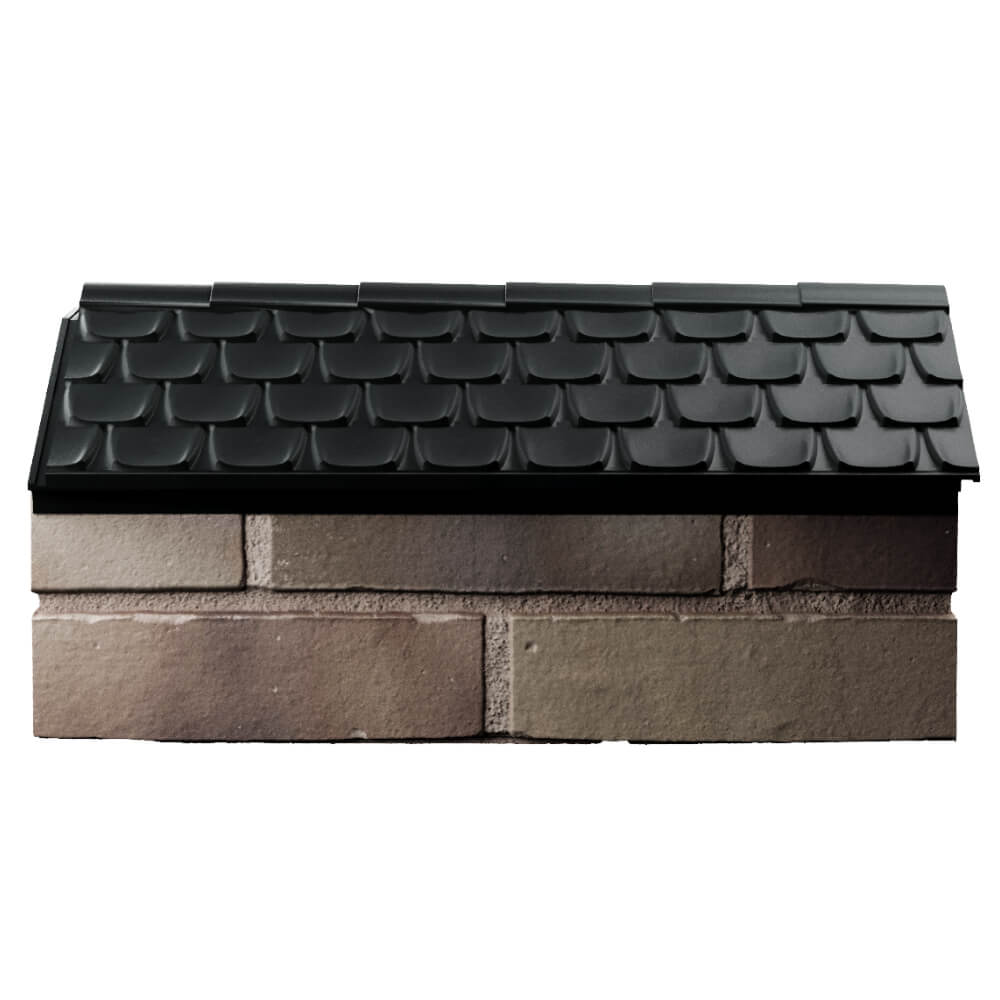 Парапет Zking Эльбрус Черный с посадкой на 1 кирпич (255мм) в Томске фото