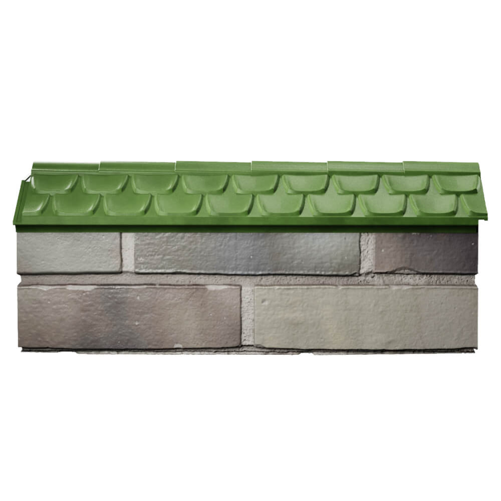 Парапет Zking Эльбрус Зеленый с посадкой на 0.5 кирпича (130мм) в Томске фото