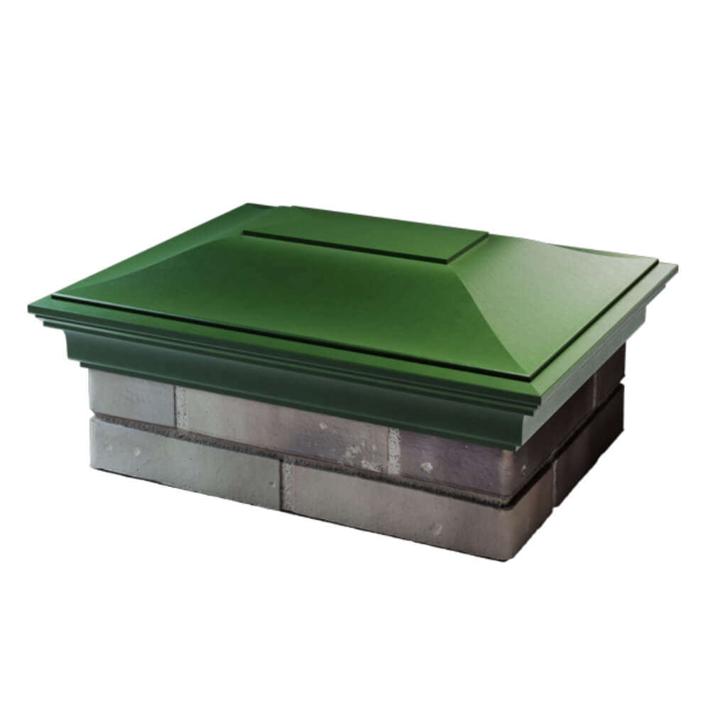 Колпак Zking Монблан Зеленый на столб 2х1.5 кирпича (515х385мм) в Томске фото