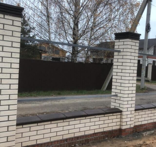 Колпак Zking Бона ХайТек Коричневый на столб 1.5х1.5 кирпича (385х385мм) в Томске фото