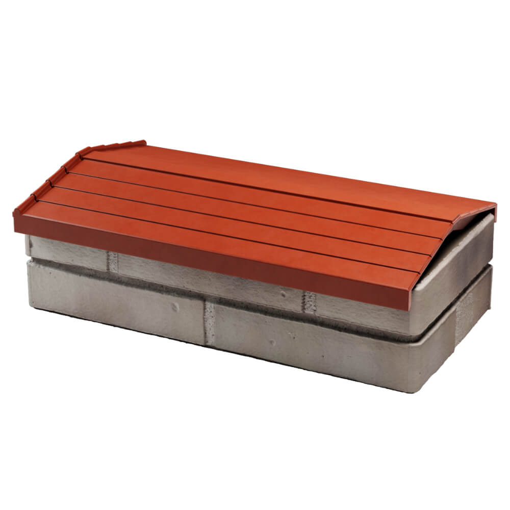 Парапет Zking Бона ХайТек Красный с посадкой на 1 кирпич (200/225/255мм) в Томске фото