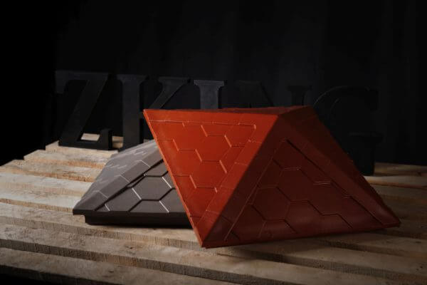 Колпак Zking Эверест Красный на столб 1.5х1.5 кирпича (390х390мм) в Томске фото