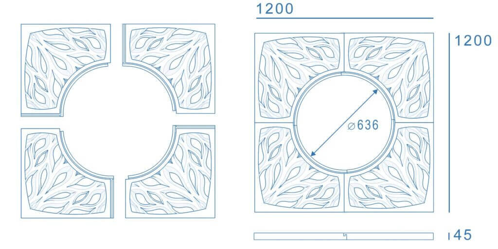 Приствольная решетка для дерева ZKING CRUST 1.2х1.2м Черная в Томске фото