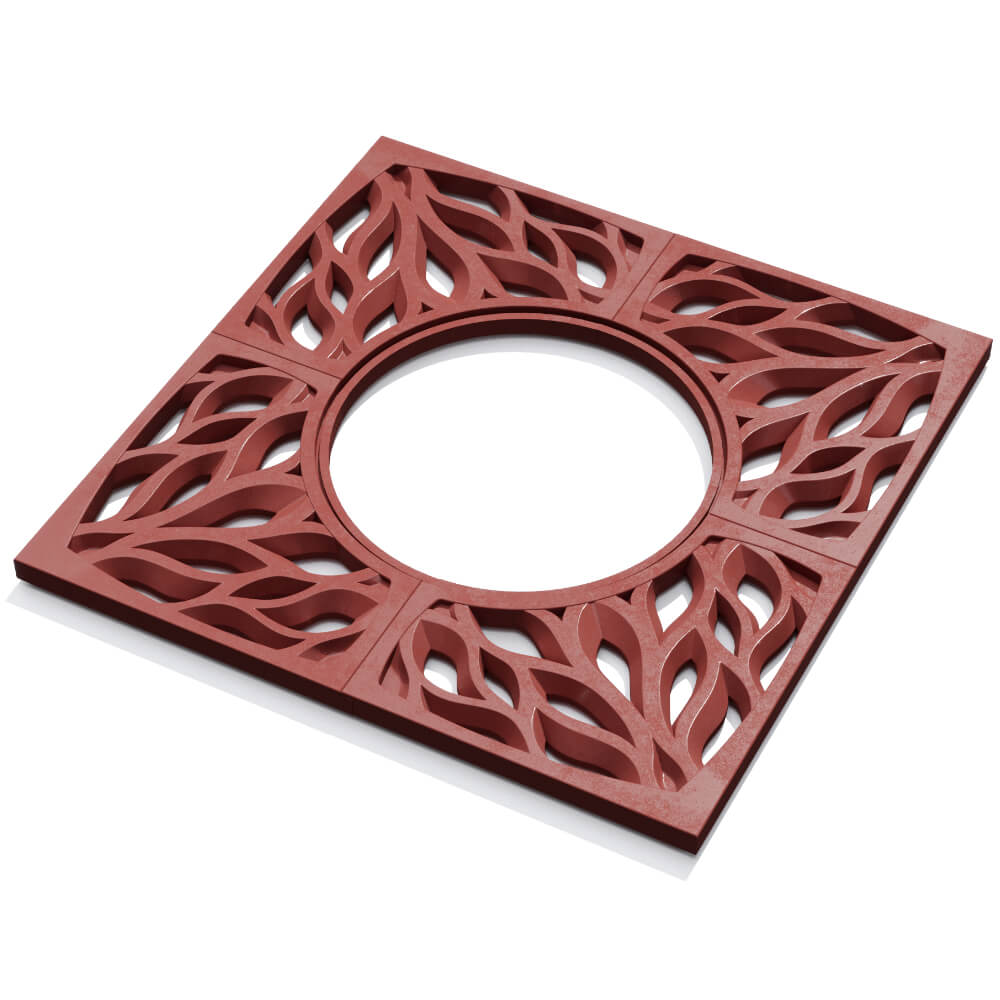 Приствольная решетка для дерева ZKING CRUST 1.2х1.2м Красная в Томске фото