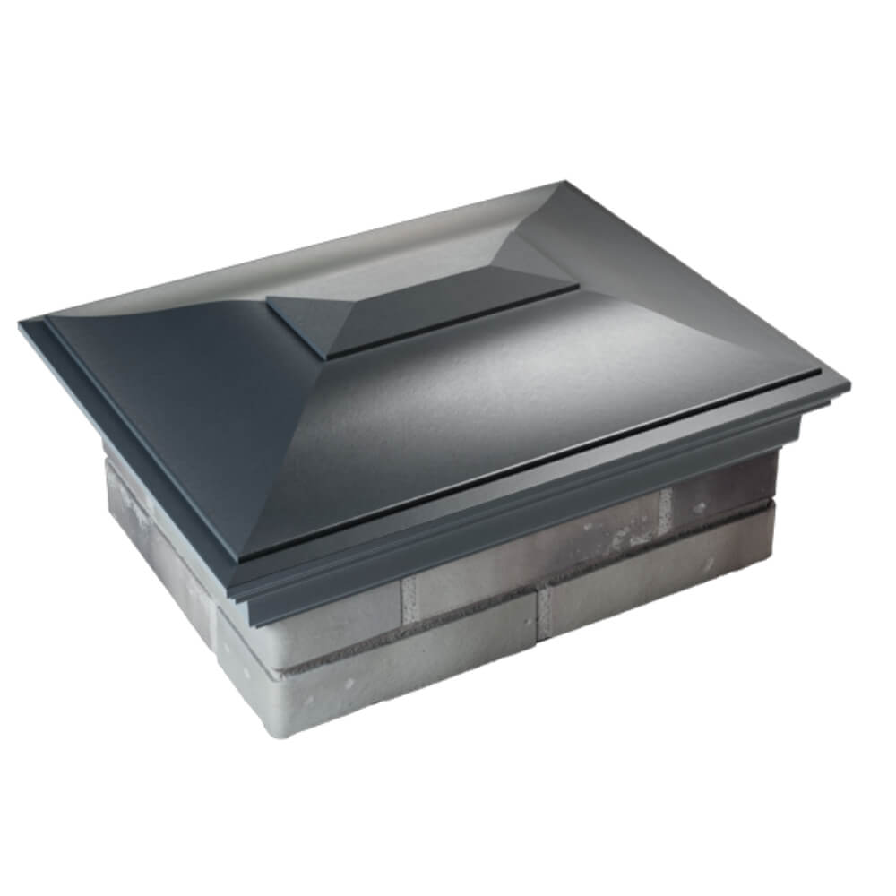 Колпак Zking Монблан Серый на столб 2х1.5 кирпича (515х385мм) Томск фото