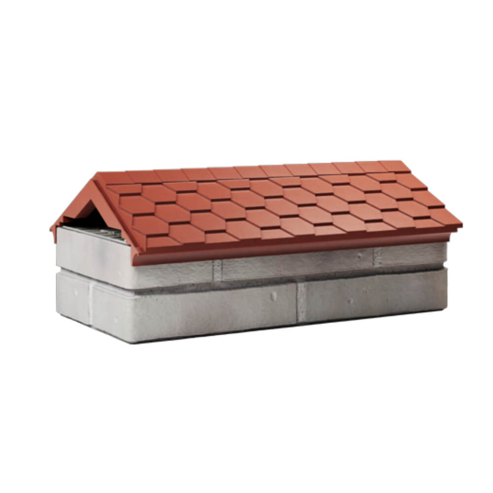 Парапет Zking Эверест Красный с посадкой на 1 кирпич (200/225/255мм) Томск фото