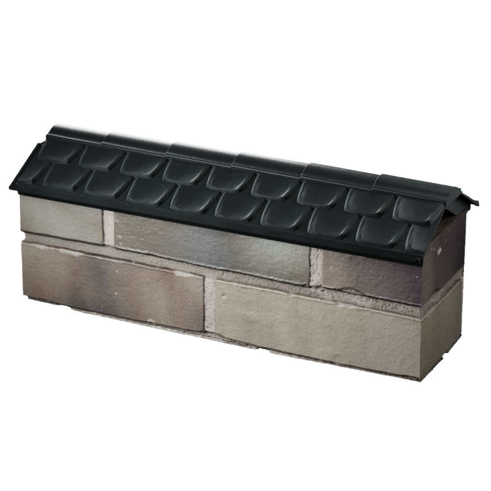 Парапет Zking Эльбрус Черный с посадкой на 0.5 кирпича (130мм) в Томске фото