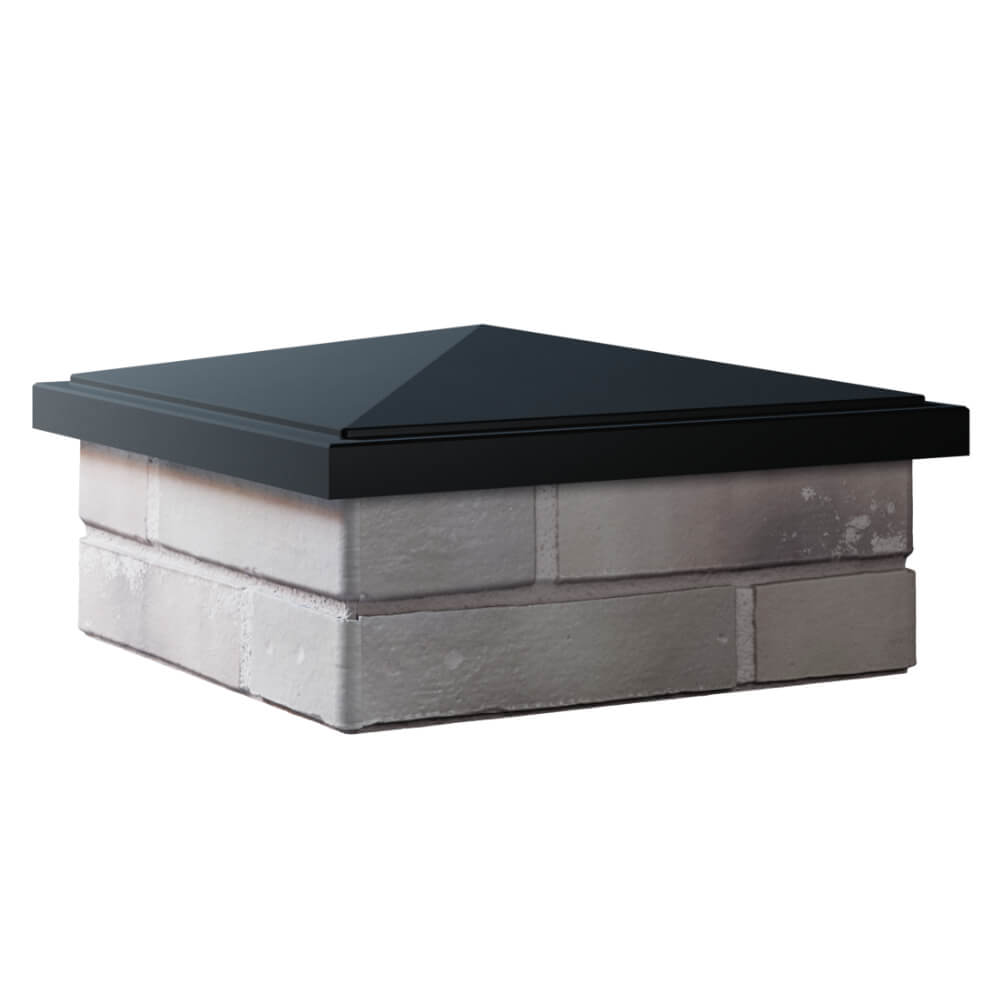 Колпак Zking БонаМоно Черный на столб 1.5х1.5 кирпича (385х385, 400х400мм) в Томске фото