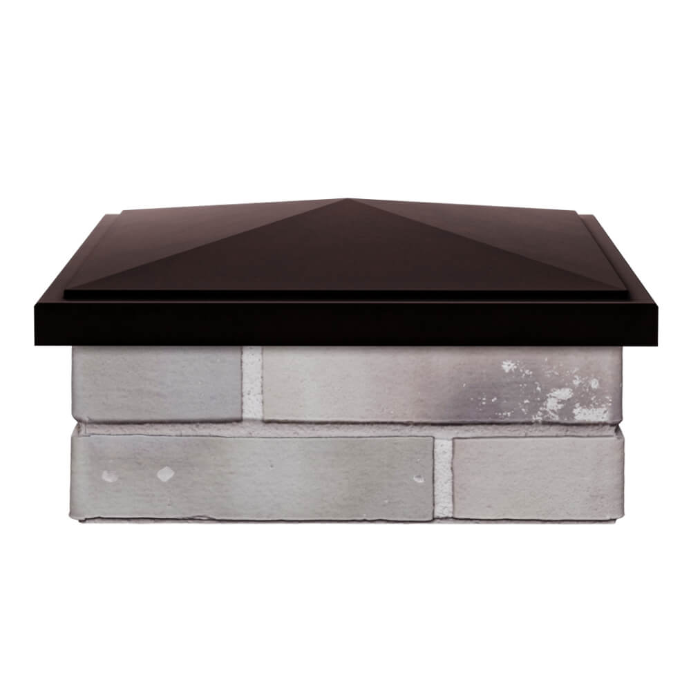 Колпак Zking БонаМоно Коричневый на столб 1.5х1.5 кирпича (385х385, 400х400мм) Томск фото