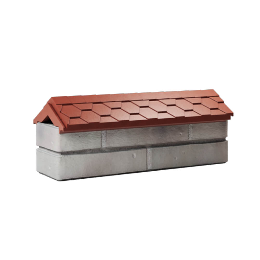 Парапет Zking Эверест Красный с посадкой на 0.5 кирпича (130мм) Томск фото