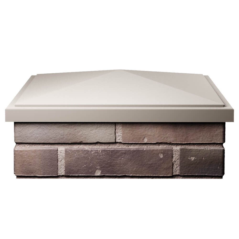 Колпак Zking БонаМоно Бежевый на столб 2х2 кирпича (515х515, 530х530мм) Томск фото