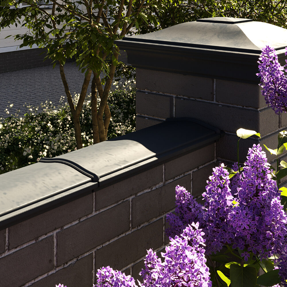 Парапет Zking Монблан Черный посадка на 0.5 кирпича (130мм) в Томске фото