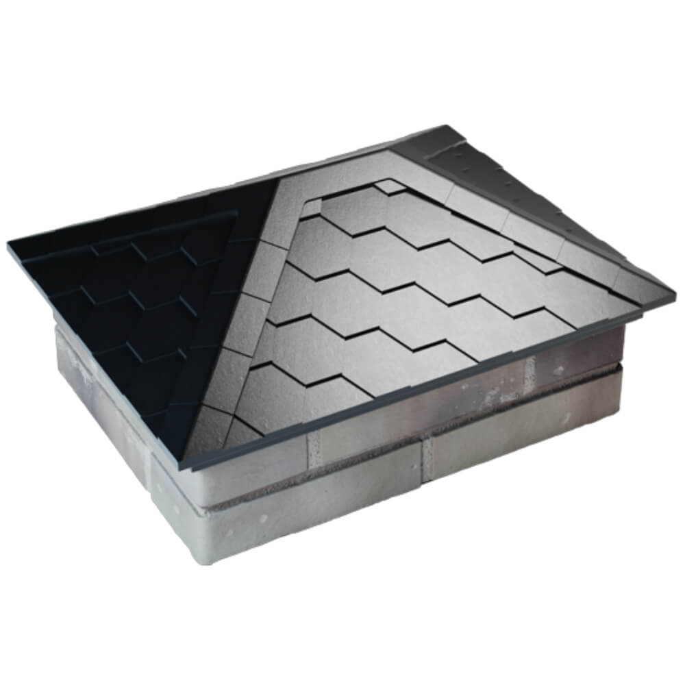 Колпак Zking Эверест Черный на столб 2х1.5 кирпича (520х390мм) Томск фото