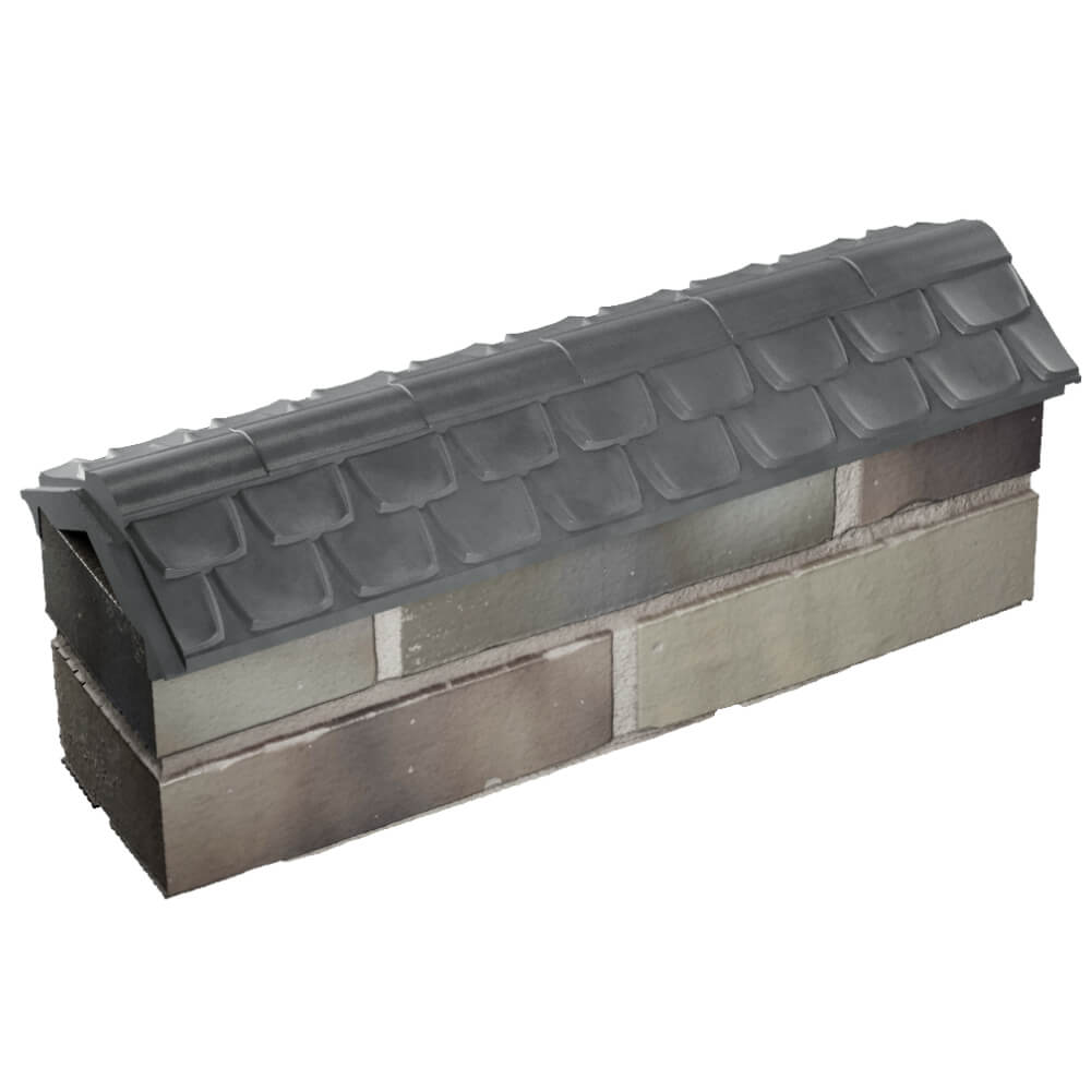 Парапет Zking Эльбрус Серый с посадкой на 0.5 кирпича (130мм) в Томске фото