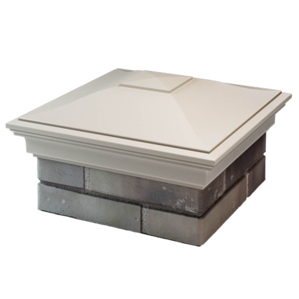 Колпак Zking Монблан Бежевый на столб 1.5х1.5 кирпича (385х385мм) в Томске фото