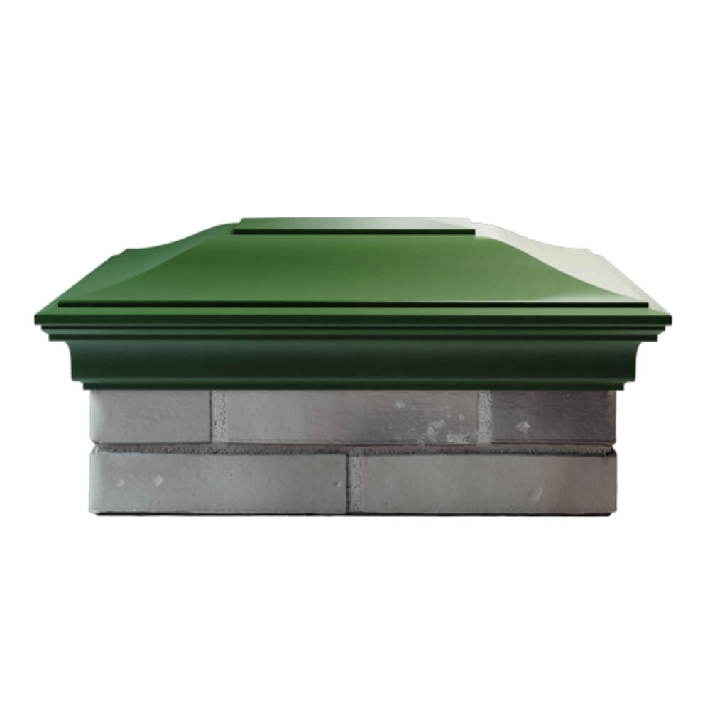 Колпак Zking Монблан Зеленый на столб 2х1.5 кирпича (515х385мм) в Томске фото