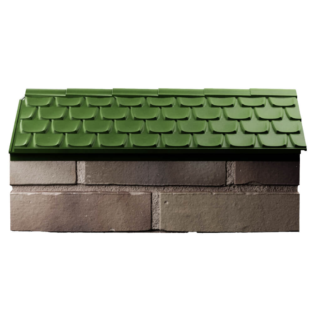 Парапет Zking Эльбрус Зеленый с посадкой на 1 кирпич (255мм) в Томске фото