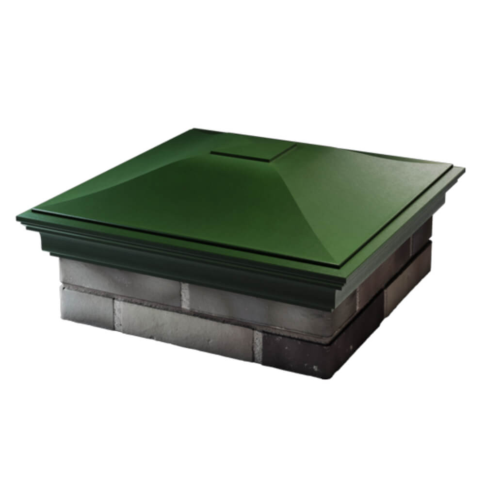 Колпак Zking Монблан Зеленый на столб 2х2 кирпича (515х515мм) в Томске фото