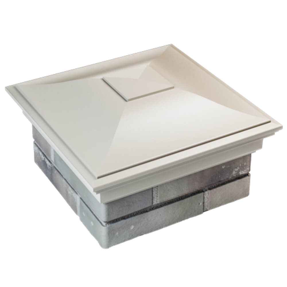 Колпак Zking Монблан Бежевый на столб 1.5х1.5 кирпича (385х385мм) в Томске фото