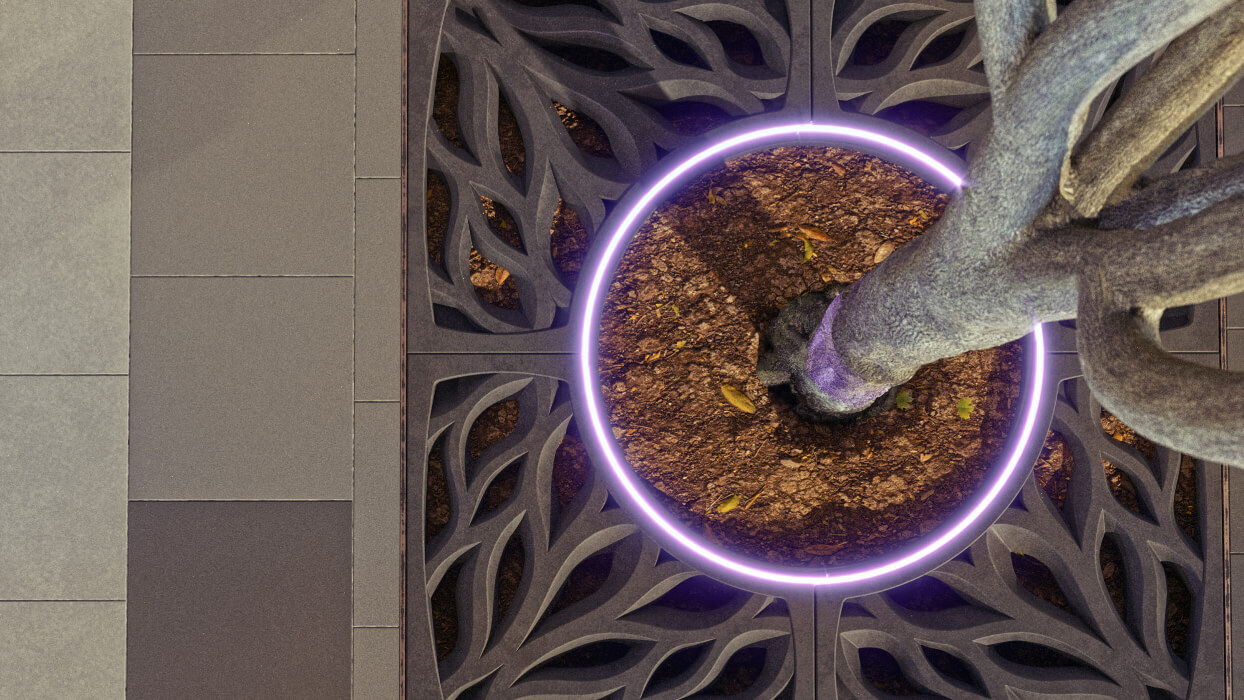 Приствольная решетка для дерева ZKING CRUST 1.2х1.2м Черная в Томске фото