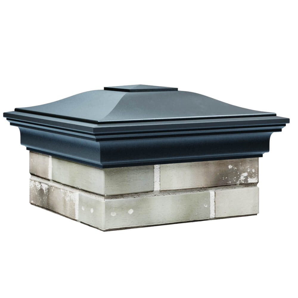 Колпак Zking Монблан Серый на столб 1.5х1.5 кирпича (385х385мм) в Томске фото