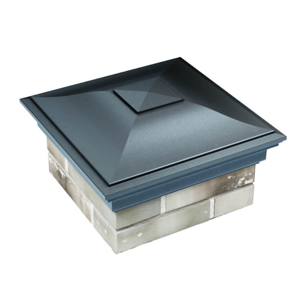 Колпак Zking Монблан Серый на столб 1.5х1.5 еврокирпича 0.7НФ (355х355мм) в Томске фото