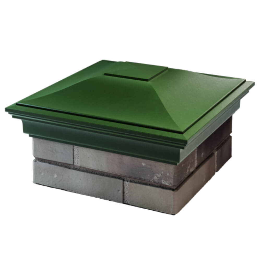 Колпак Zking Монблан Зеленый на столб 1.5х1.5 кирпича (385х385мм) в Томске фото