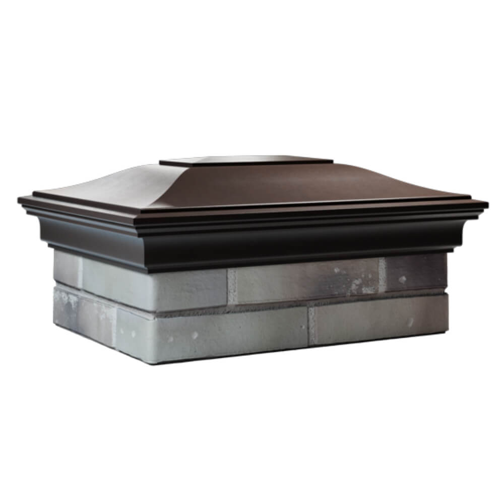 Колпак Zking Монблан Коричневый на столб 2х1.5 кирпича (515х385мм) в Томске фото