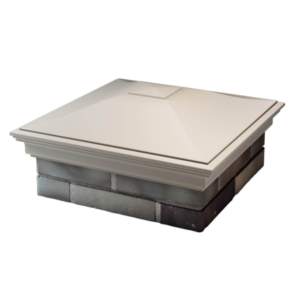 Колпак Zking Монблан Бежевый на столб 2х2 кирпича (515х515мм) в Томске фото