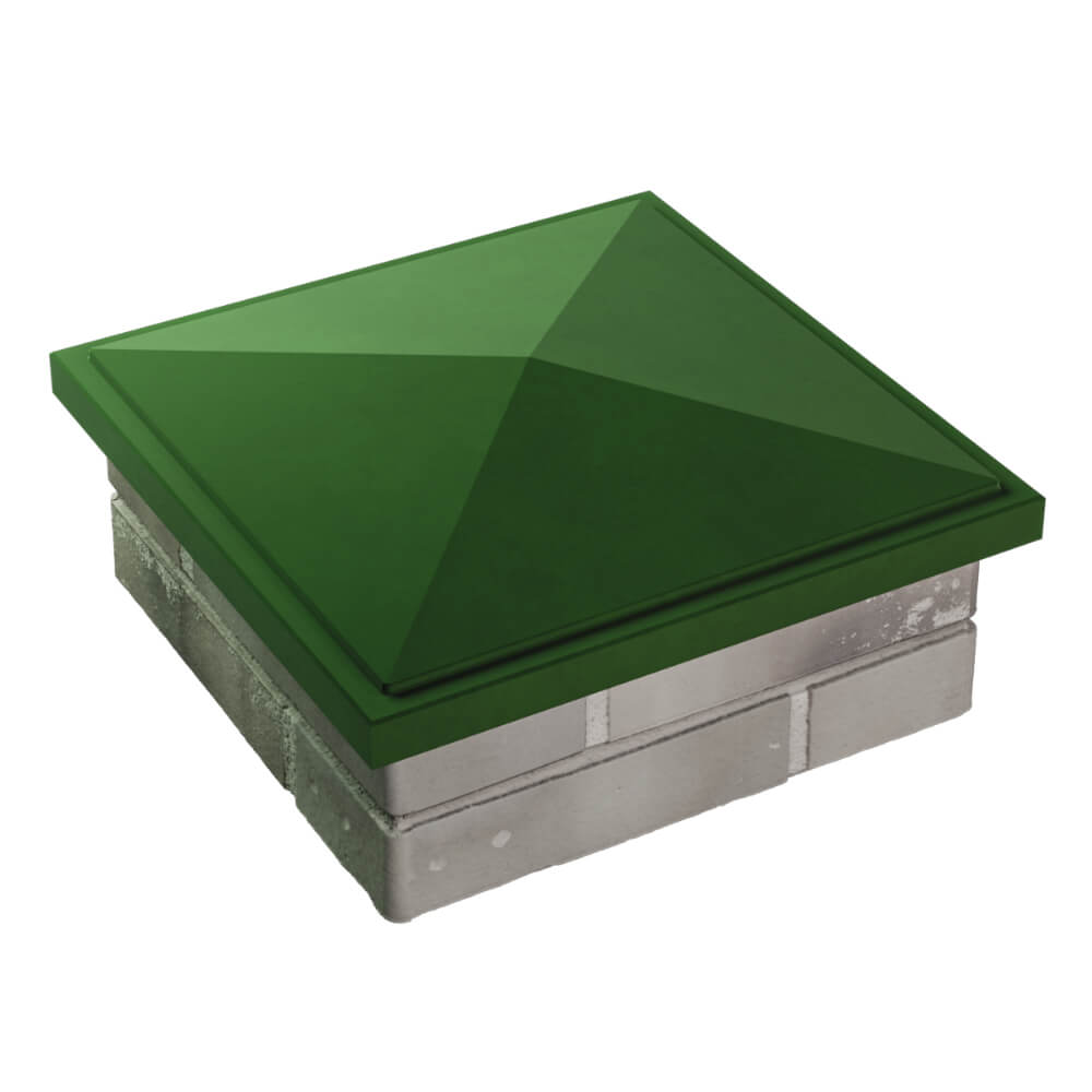 Колпак Zking БонаМоно Зеленый на столб 1.5х1.5 кирпича (385х385, 400х400мм) в Томске фото