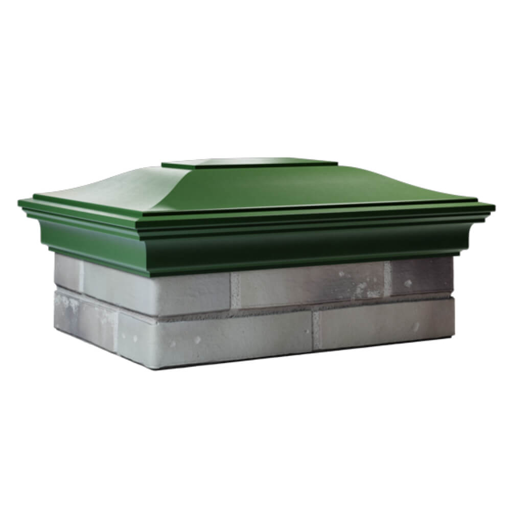 Колпак Zking Монблан Зеленый на столб 2х1.5 кирпича (515х385мм) в Томске фото