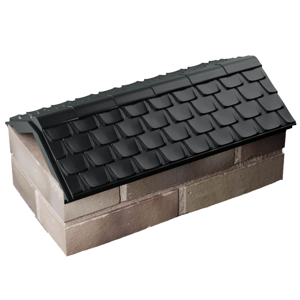 Парапет Zking Эльбрус Черный с посадкой на 1 кирпич (255мм) в Томске фото