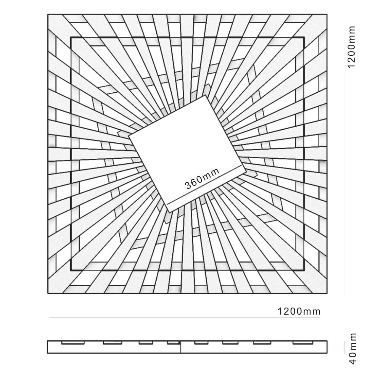 Приствольная решетка для дерева ZKING ATMOSPHERE 1.2х1.2м Черная в Томске фото