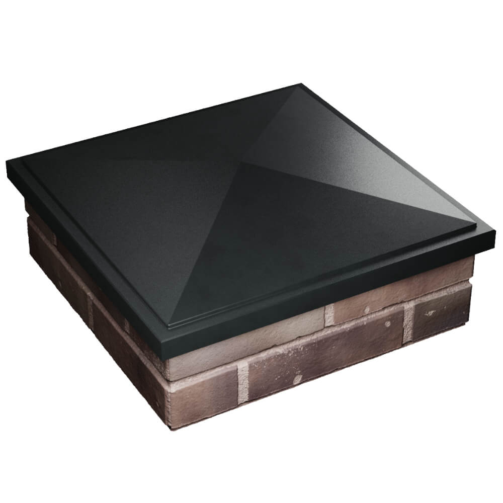 Колпак Zking БонаМоно Черный на столб 2х2 кирпича (515х515, 530х530мм) в Томске фото