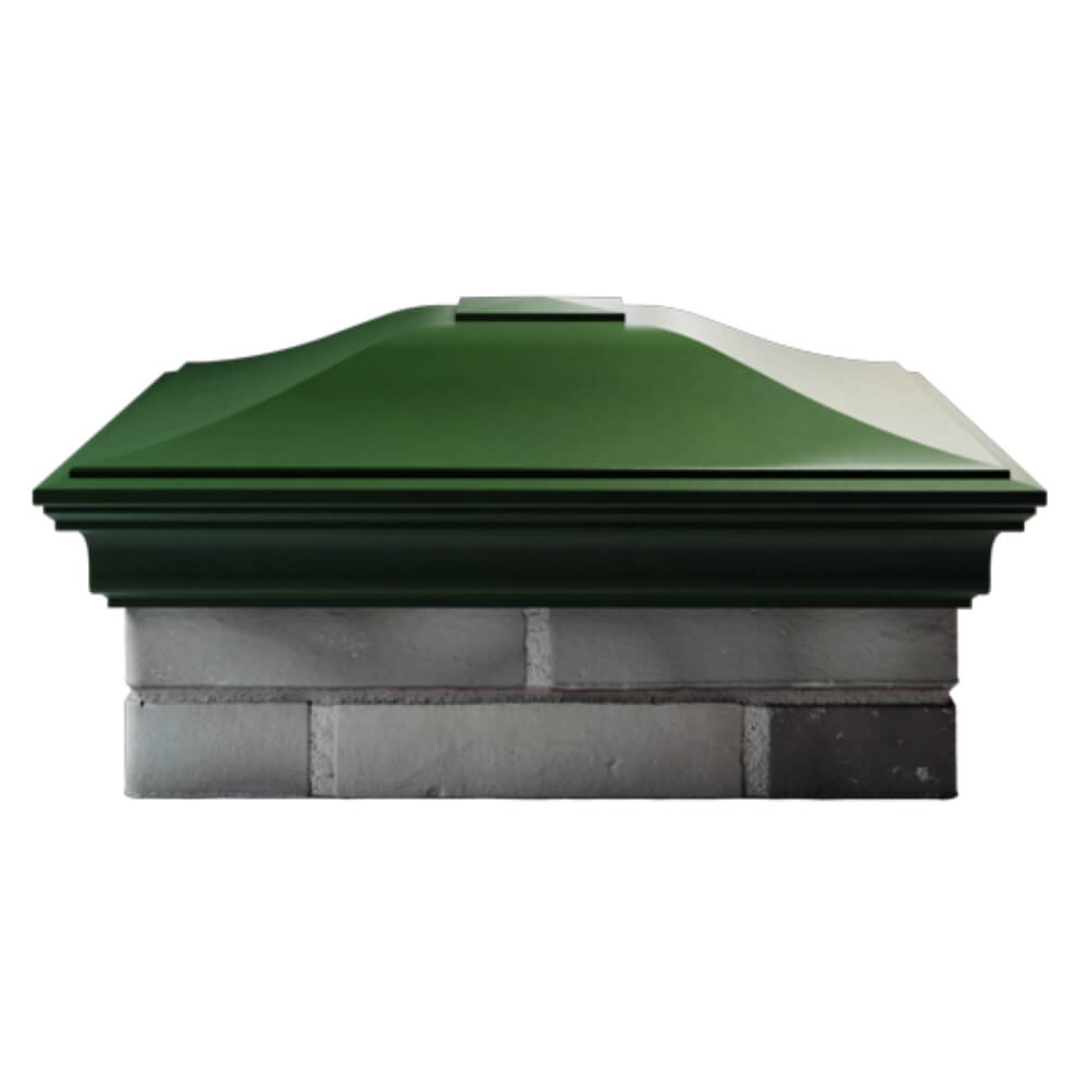 Колпак Zking Монблан Зеленый на столб 2х2 кирпича (515х515мм) в Томске фото
