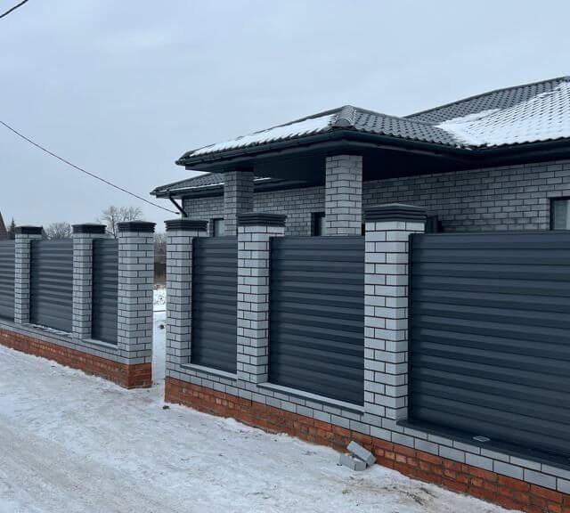 Колпак Zking Бона ХайТек Серый на столб 1.5х1.5 кирпича (385х385мм) в Томске фото