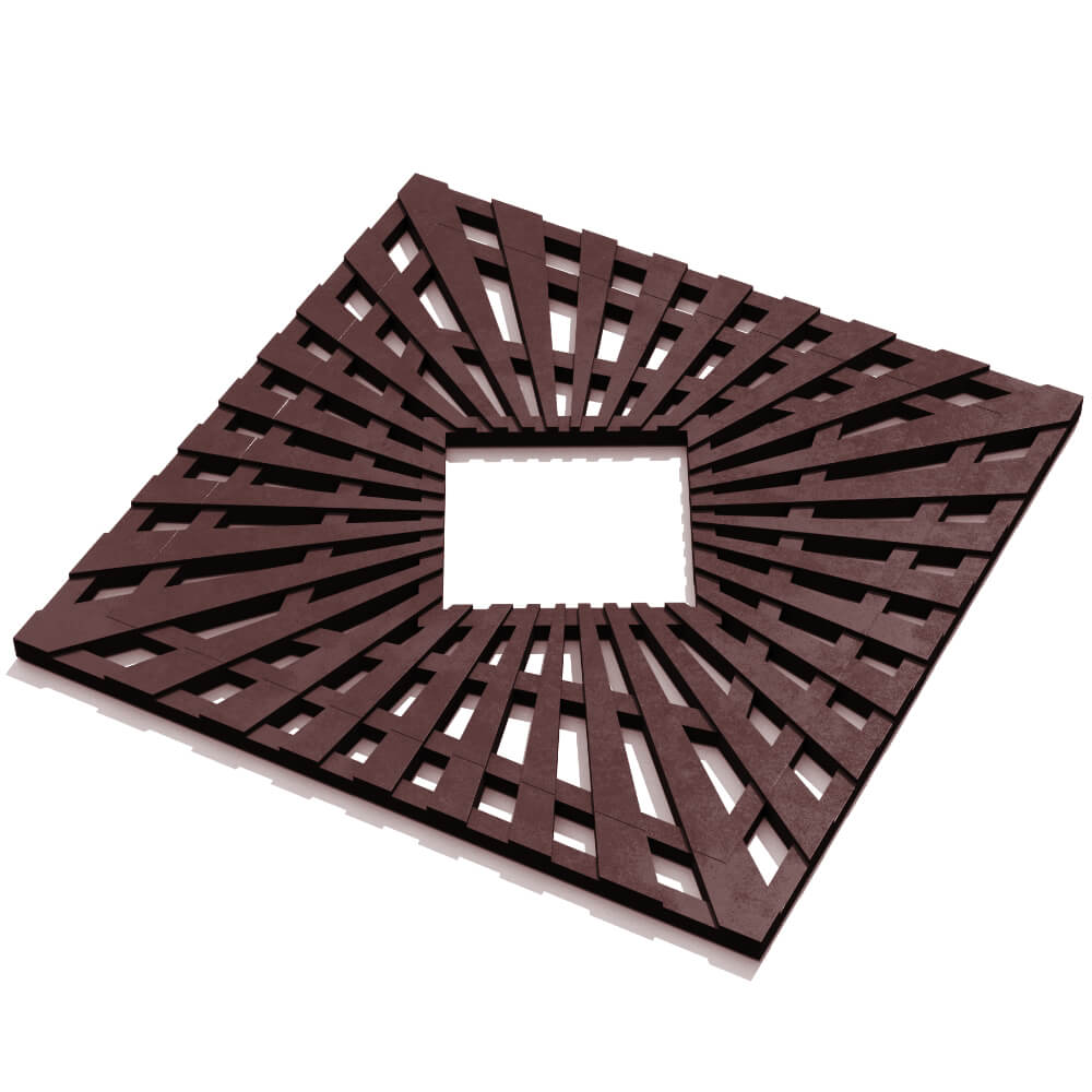 Приствольная решетка для дерева ZKING ATMOSPHERE 1.2х1.2м Коричневая в Томске фото