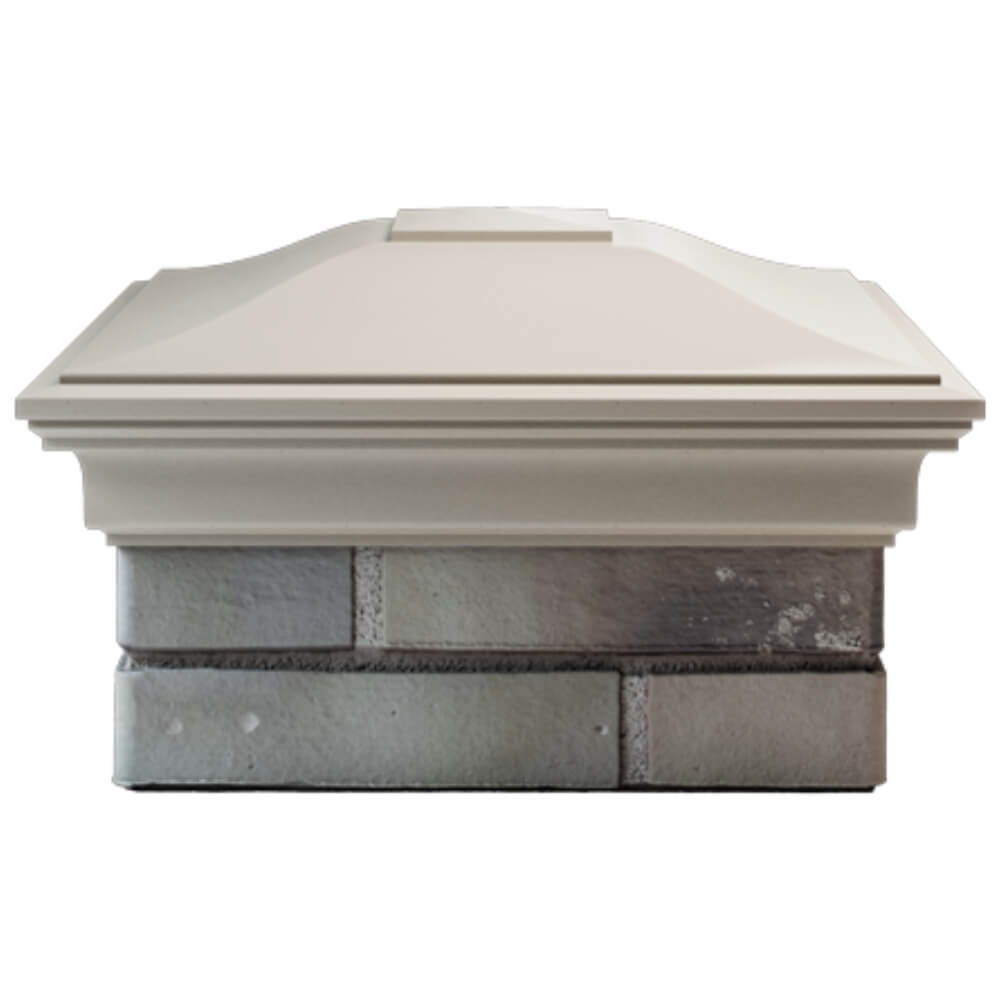 Колпак Zking Монблан Бежевый на столб 1.5х1.5 кирпича (385х385мм) Томск фото