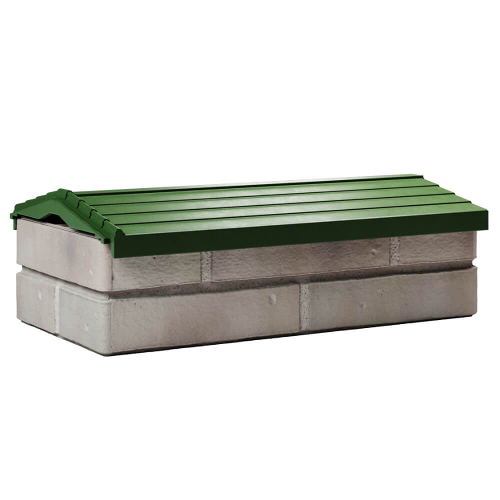 Парапет Zking Бона ХайТек Зеленый с посадкой на 1 кирпич (200/225/255мм) Томск фото