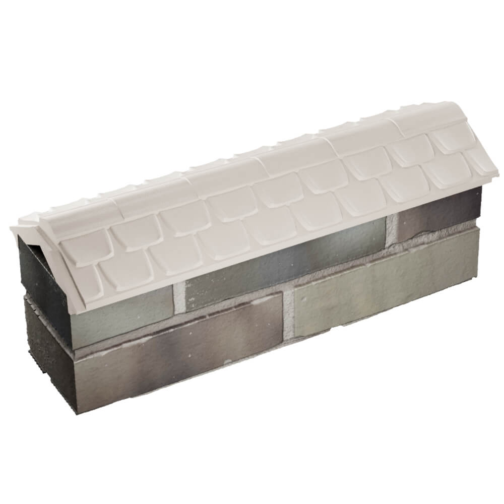 Парапет Zking Эльбрус Бежевый с посадкой на 0.5 кирпича (130мм) в Томске фото