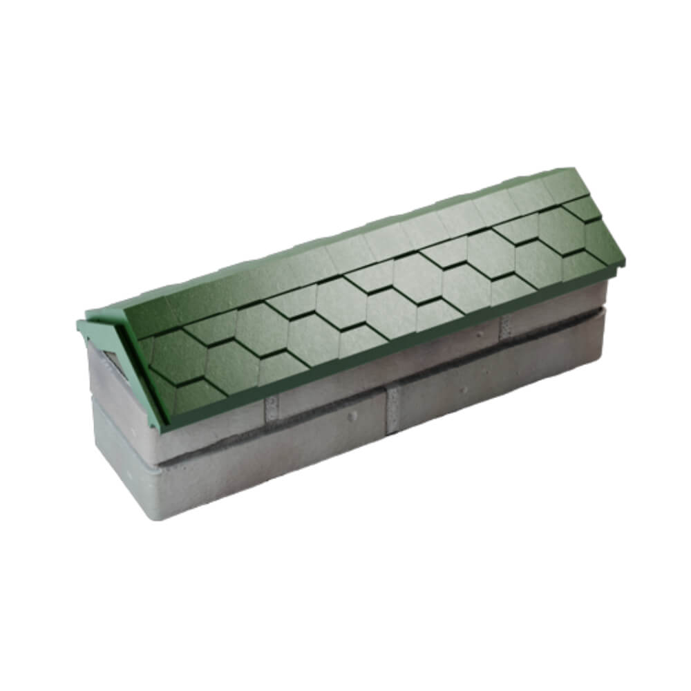 Парапет Zking Эверест Зеленый с посадкой на 0.5 кирпича (130мм) в Томске фото