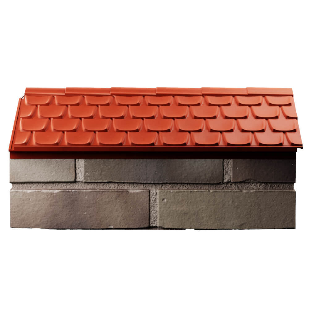 Парапет Zking Эльбрус Красный с посадкой на 1 кирпич (255мм) в Томске фото