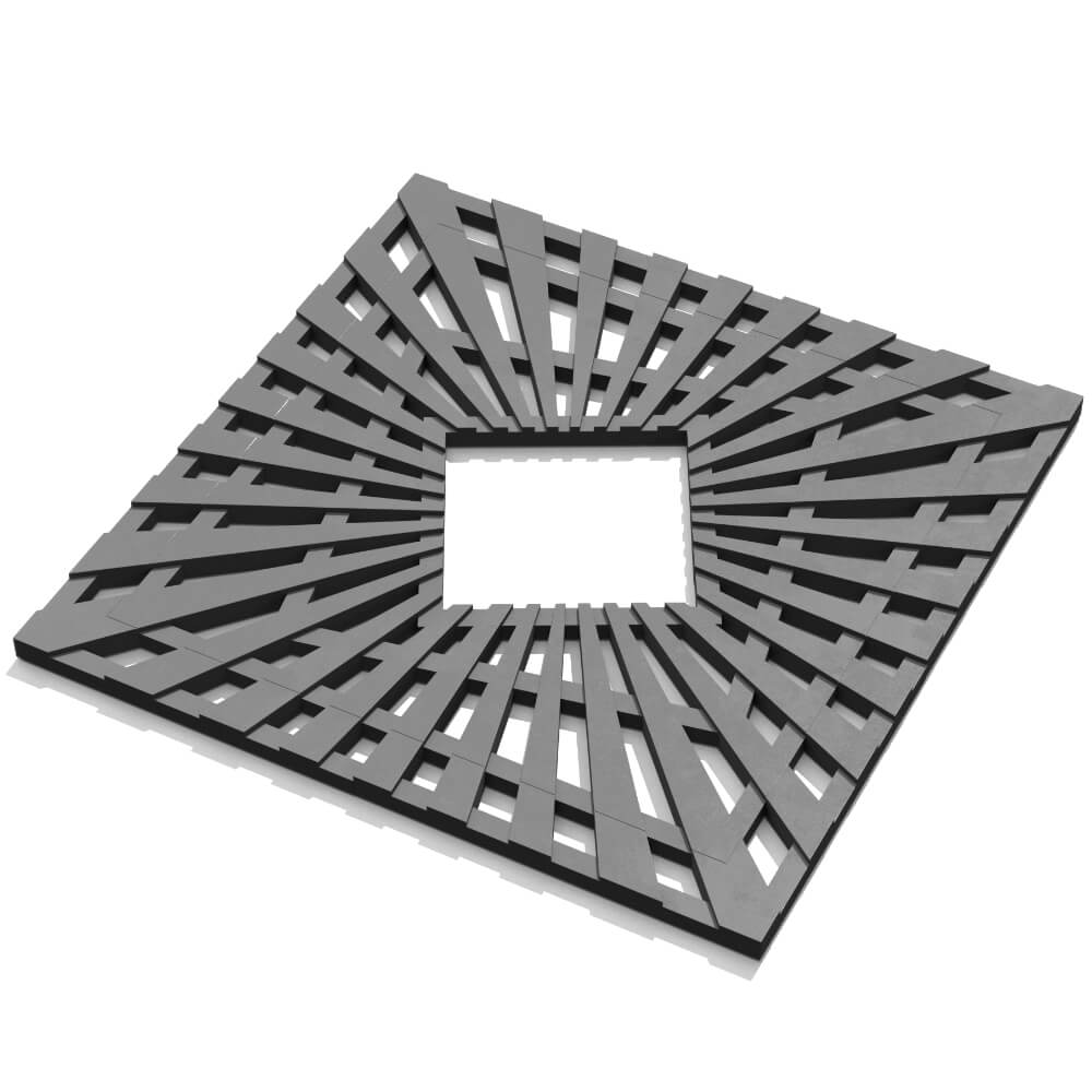 Приствольная решетка для дерева ZKING ATMOSPHERE 1.2х1.2м Серая в Томске фото