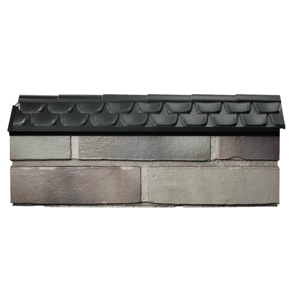 Парапет Zking Эльбрус Черный с посадкой на 0.5 кирпича (130мм) в Томске фото