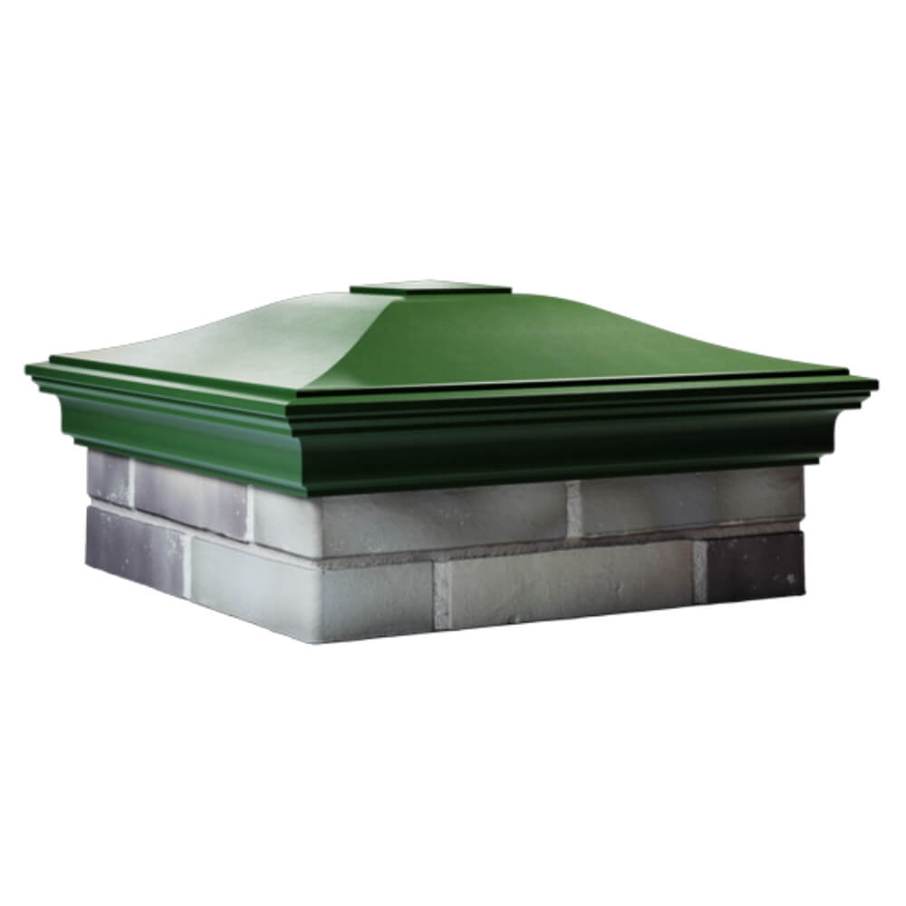 Колпак Zking Монблан Зеленый на столб 2х2 кирпича (515х515мм) в Томске фото